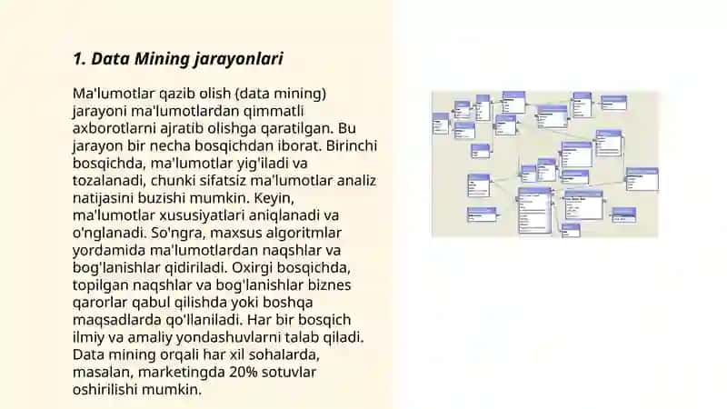 Data mining va maʼlumotlar bazasi integratsiya 3