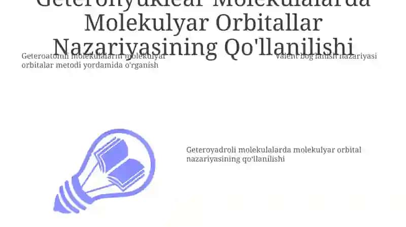 Valent bog'lar nazaryasi 3