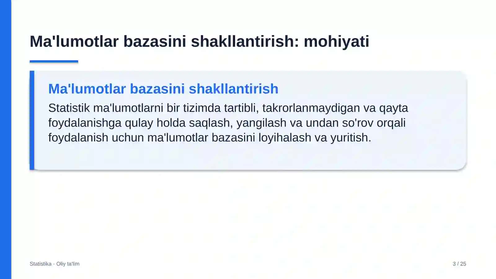 Xususiy universitetlarda ma'lumotlar bazasini shakllantirish 3