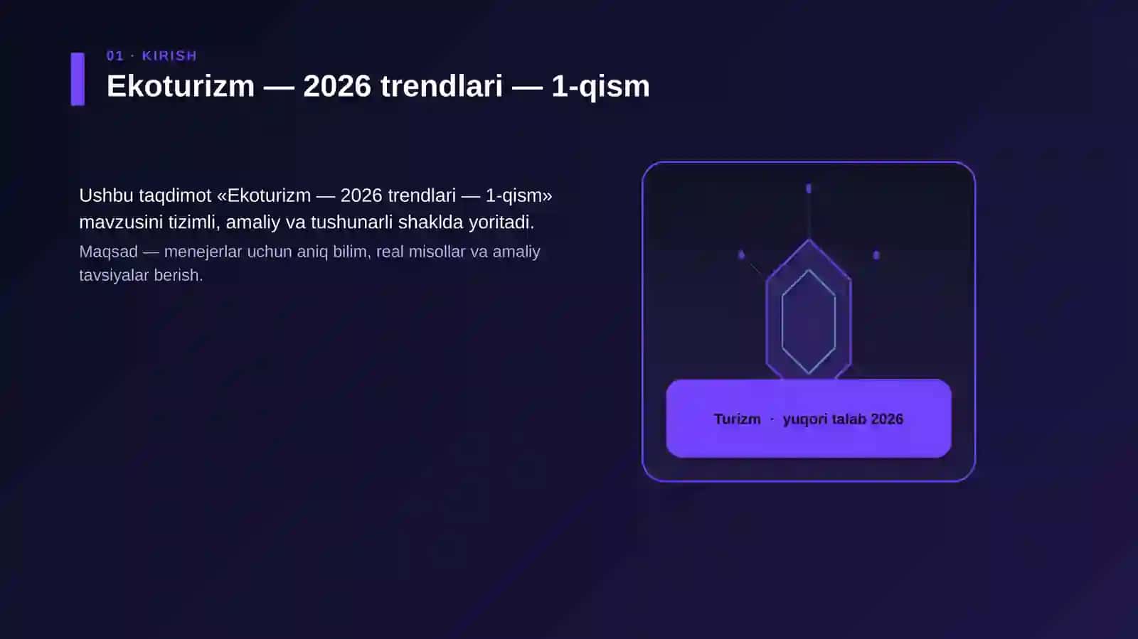Ekoturizm — 2026 trendlari — 1-qism 3
