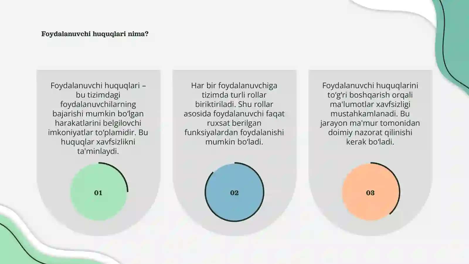 Foydalanuvchi huquqlarini boshqarish 3