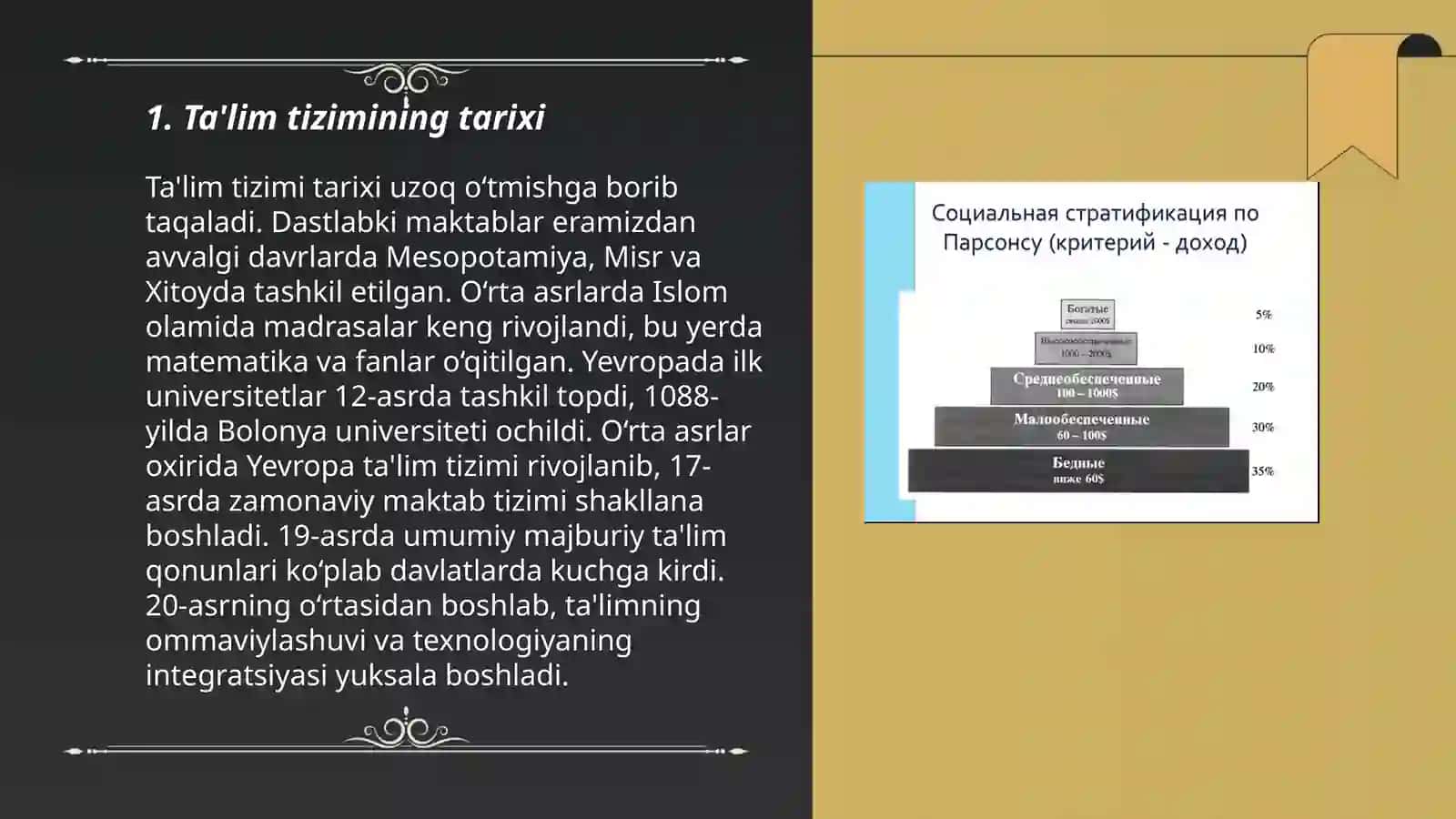 Ta'lim tizimining tarixi 3
