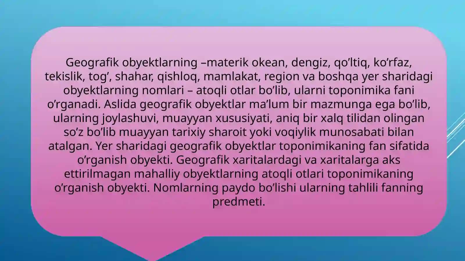 O'zbek tilida toponimika 3