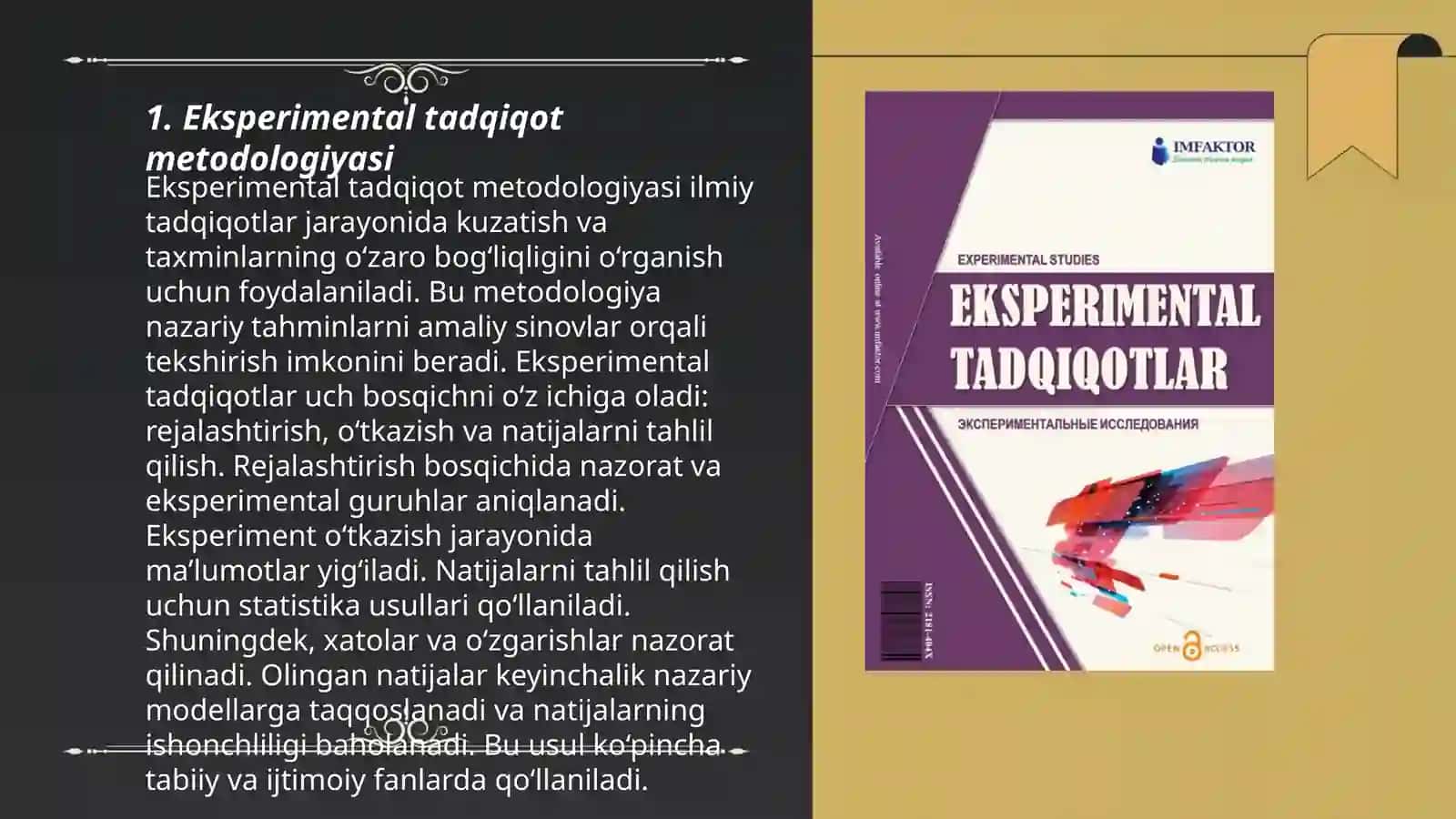 Eksperimental tadqiqot 3