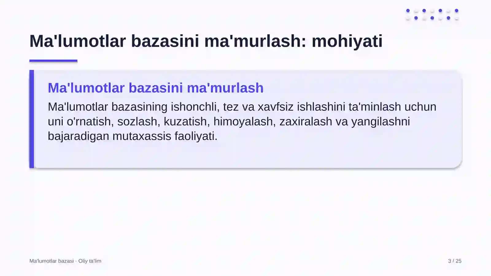 Tuman gazetalarida ma'lumotlar bazasini ma'murlash 3