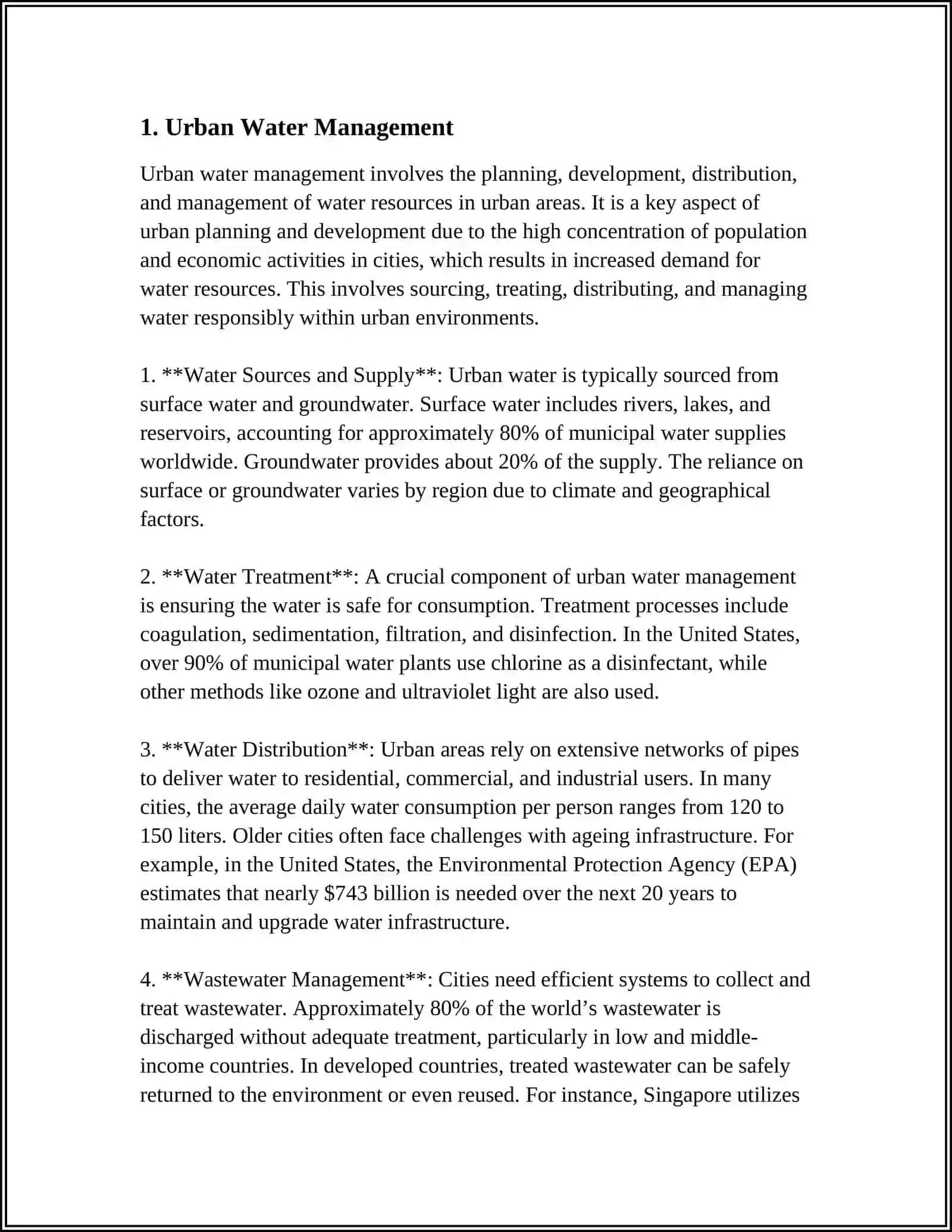 Urban Water Management 3