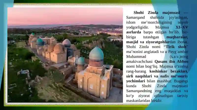 TARIXIY OBIDALARNI 3D MODELLASHTIRISH 3