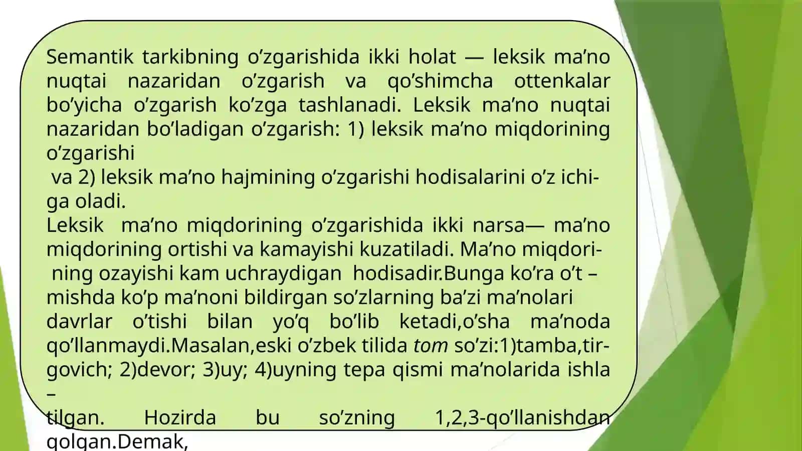 Leksik ma’no taraqqiyoti 3