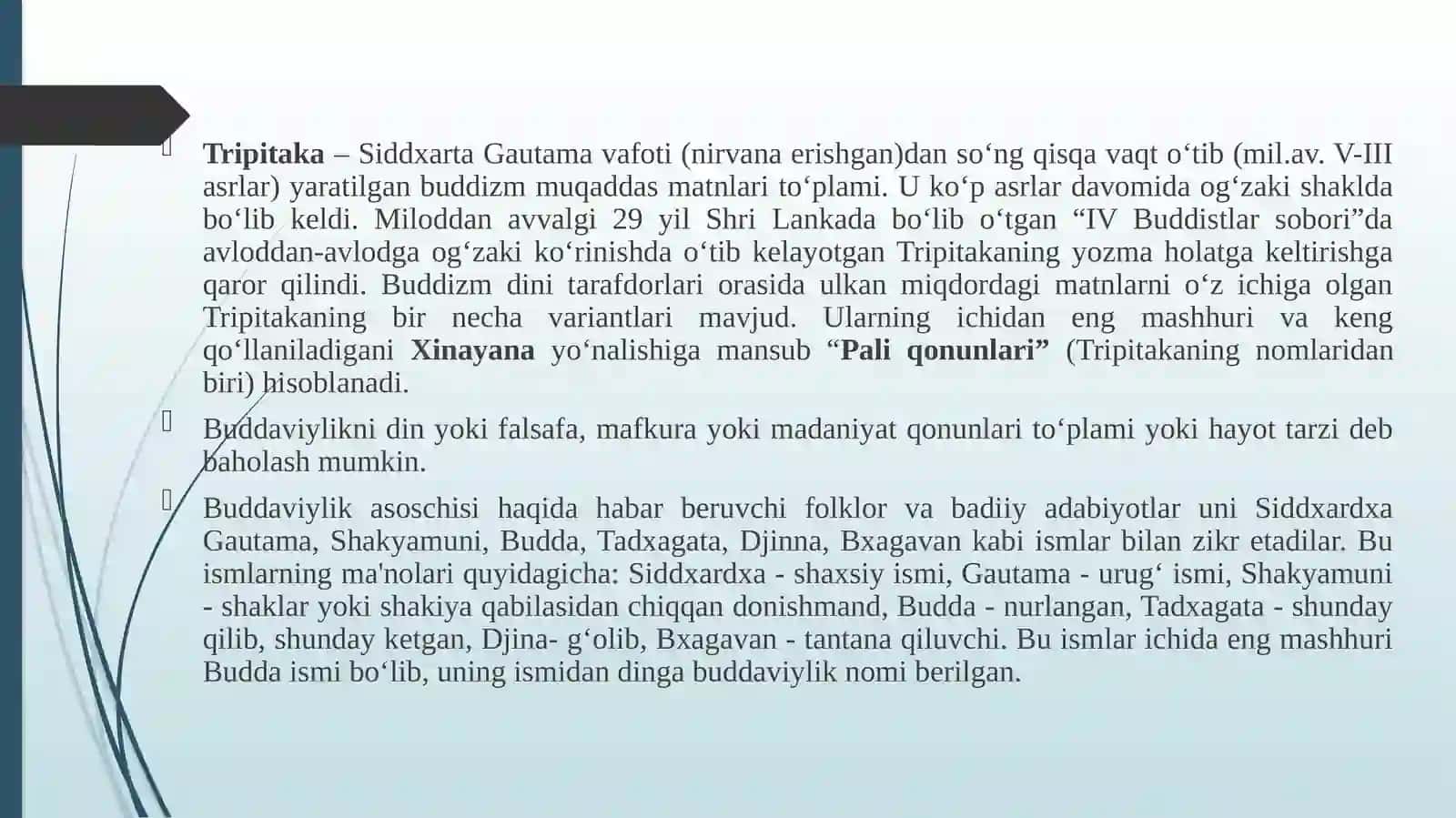 BUDDAVIYLIK DINI XRISTIAN DINI TARIXI 3