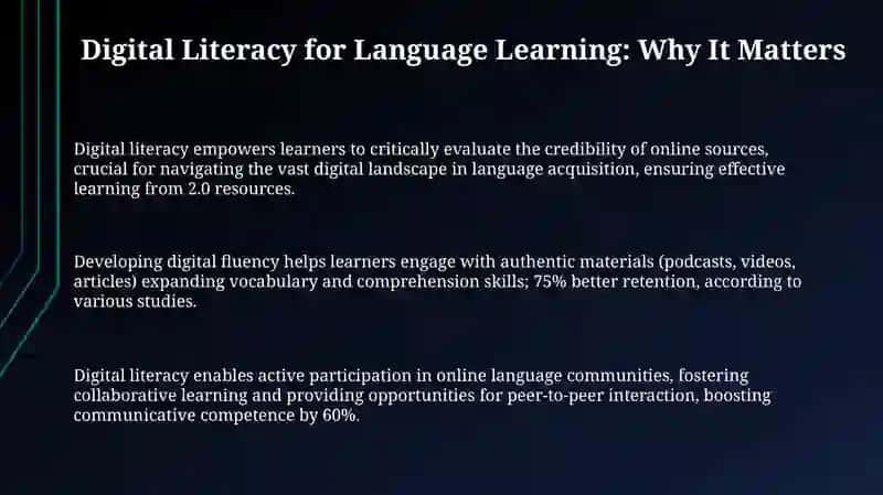 Digital Literacy & Language Learning: An Overview 3