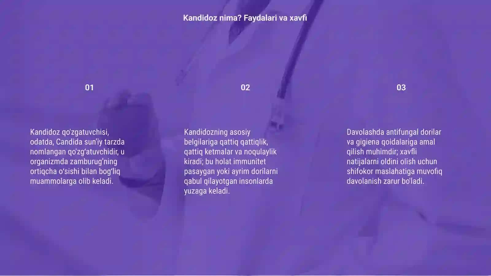 Kandidoz qo'zgatuvchisi 3