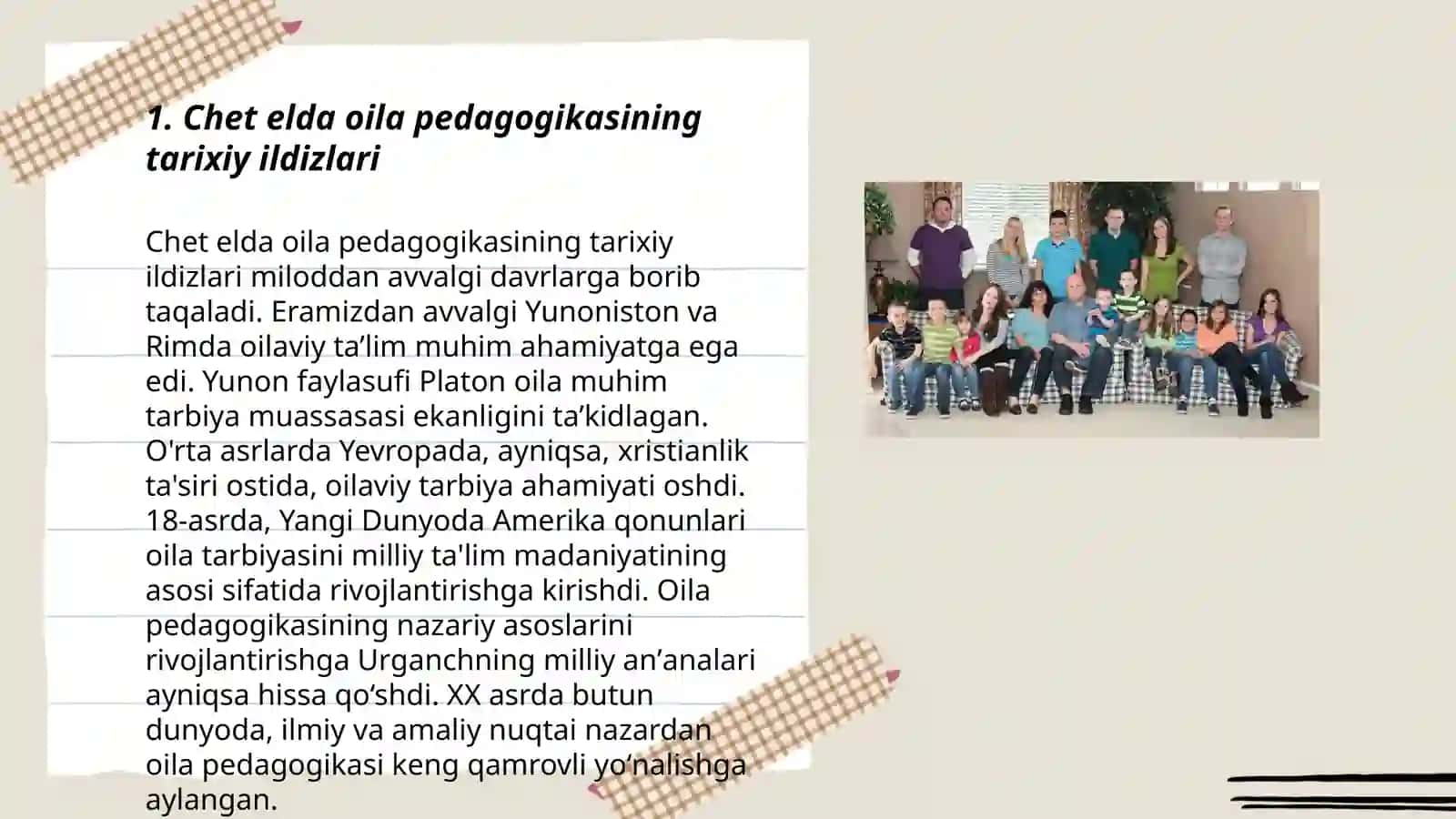 Chet elda oila pedagogikasining rivojlanish tarixi 3