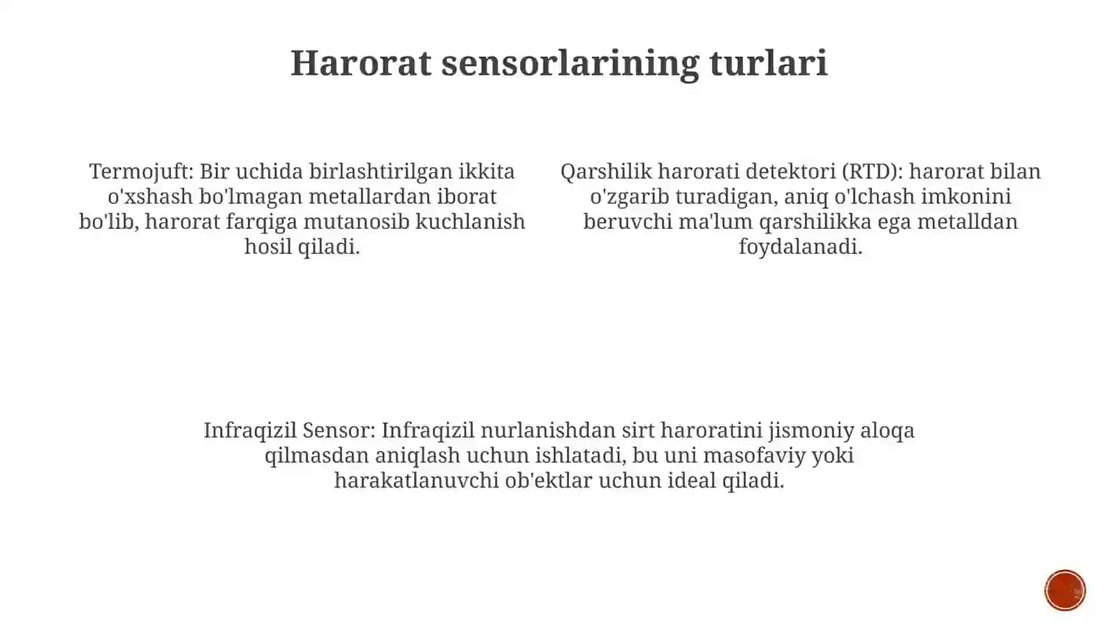 Xarorat O'lchash Asboblari 3