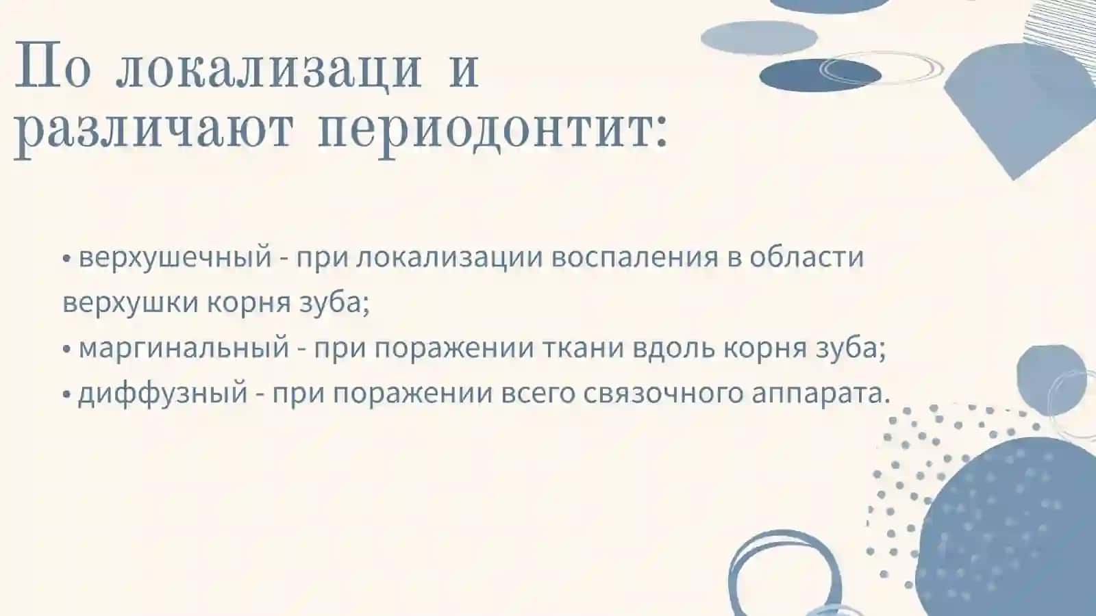 Периодонтиты острый и хронический 3