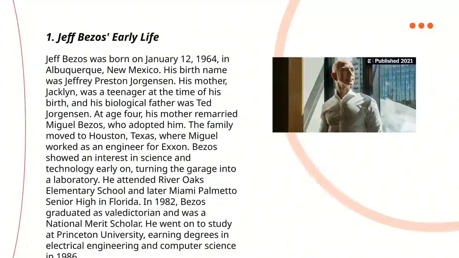 Jeff Bezos' Early Life 3