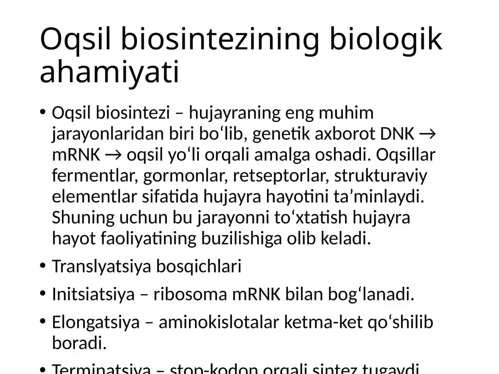 Oqsil biosintezining ingibitorlari 3