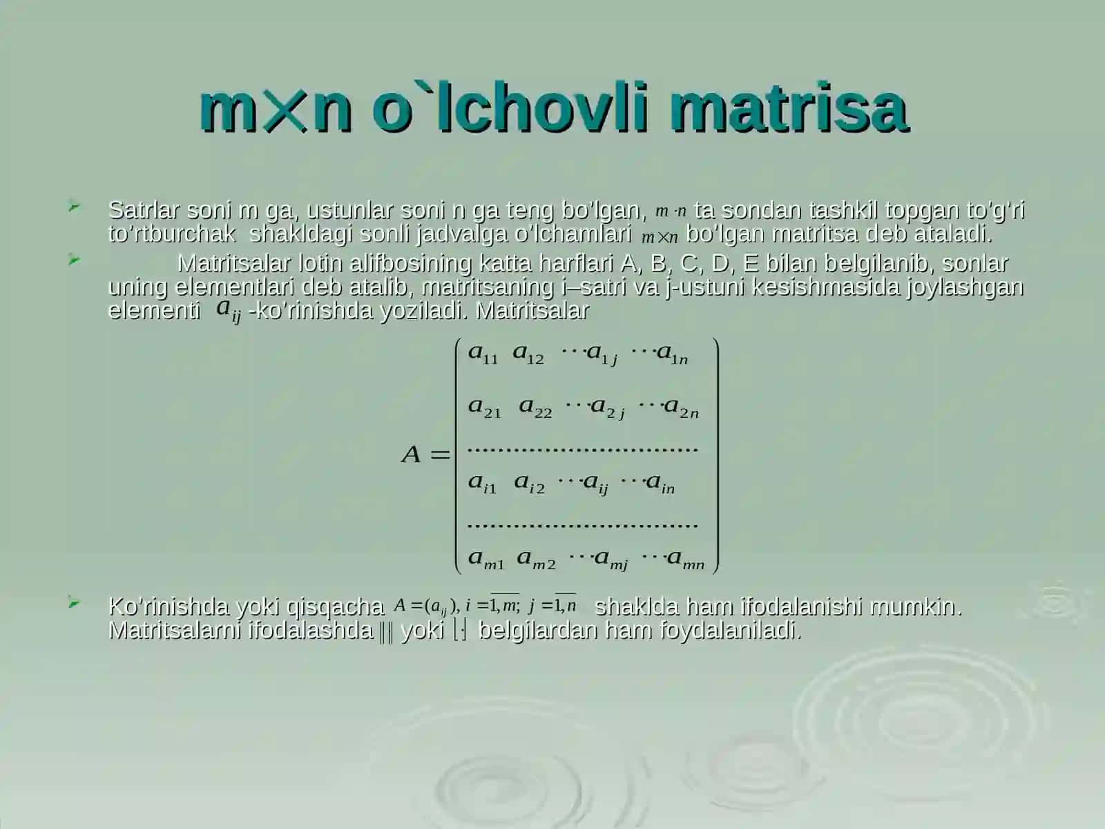 Matritsa vа dеtеrminаntlаr 3