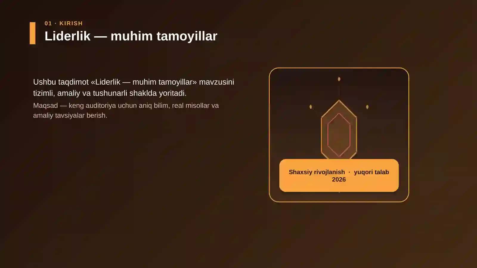 Liderlik — muhim tamoyillar 3
