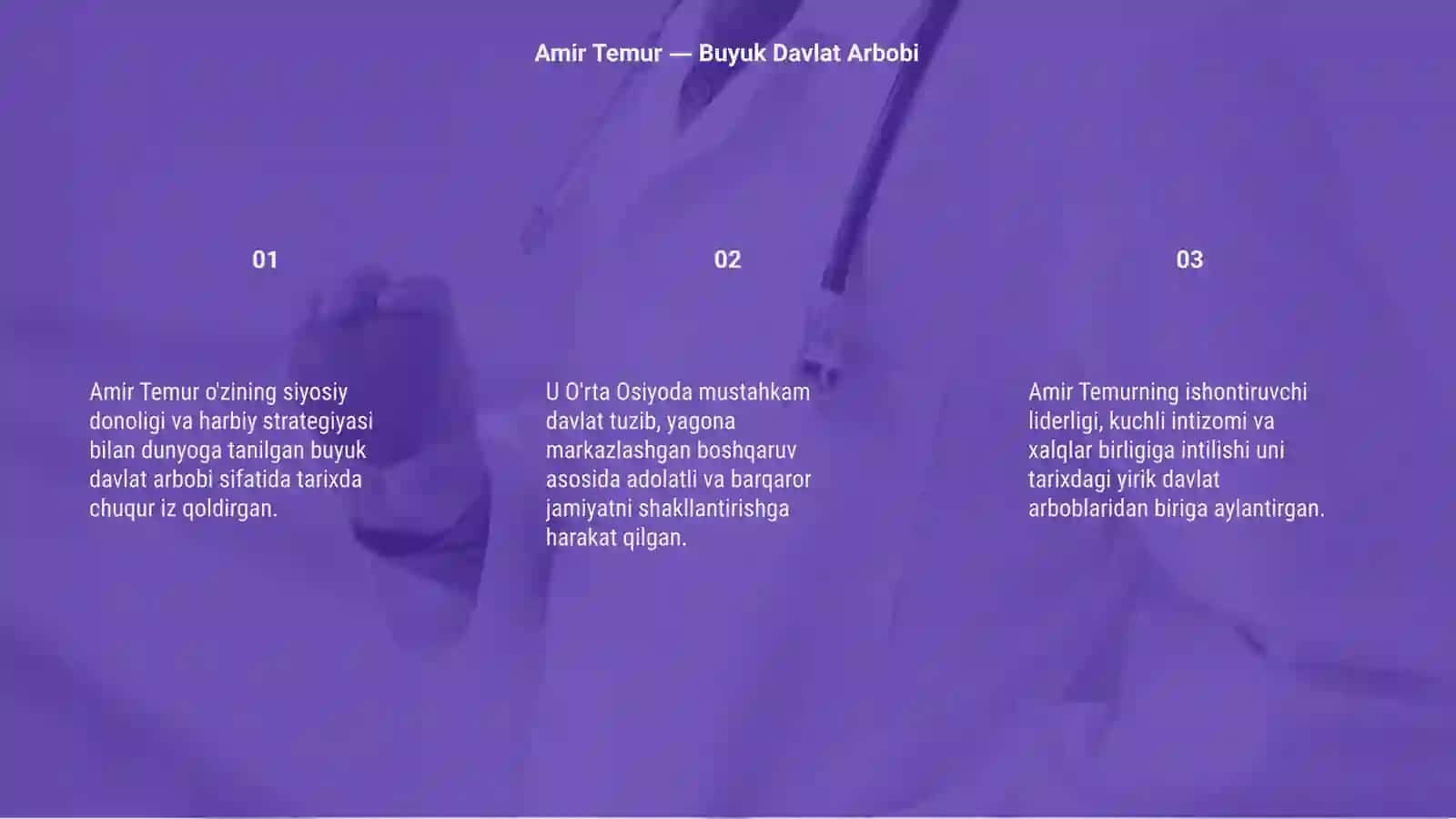 Amir Temur — Buyuk Davlat Arbobi 3