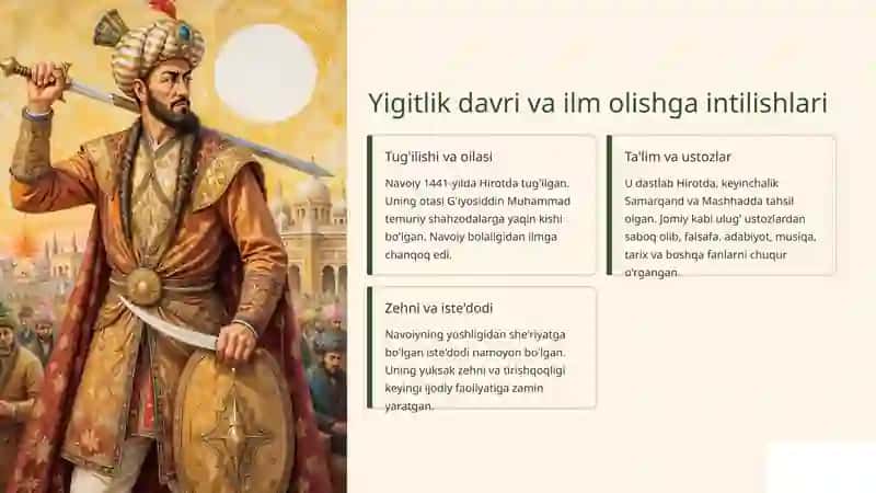Alisher Navoiy: Hayoti va ijodi 3