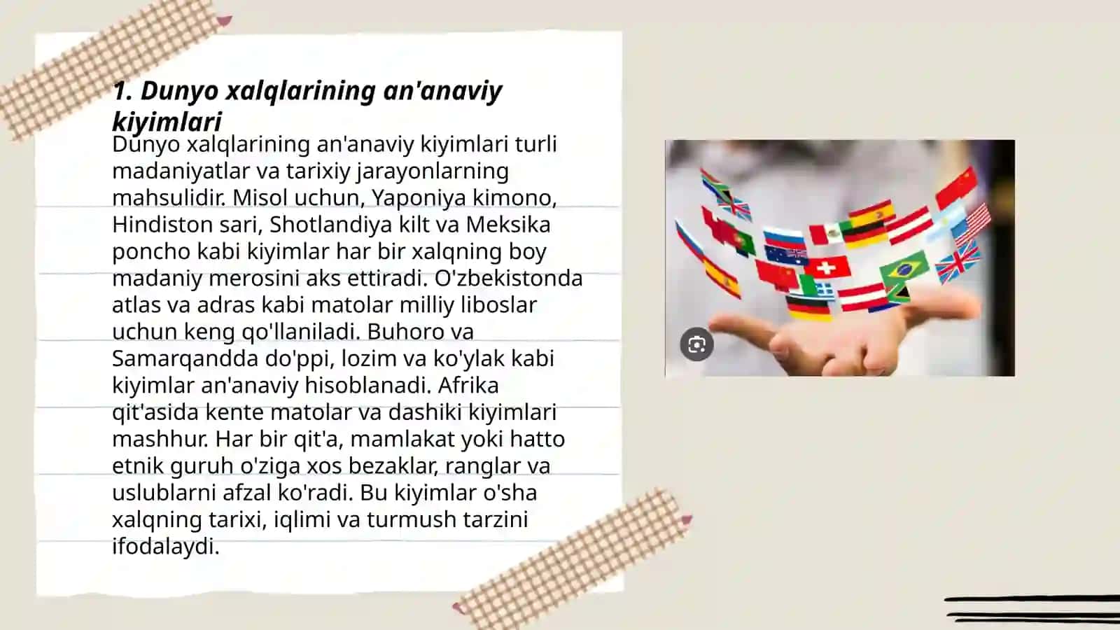 Dunyo xalqlarining an'anaviy kiyimlari 3