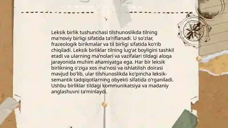 Leksemaning til birligi sifatidagi mohiyati 3