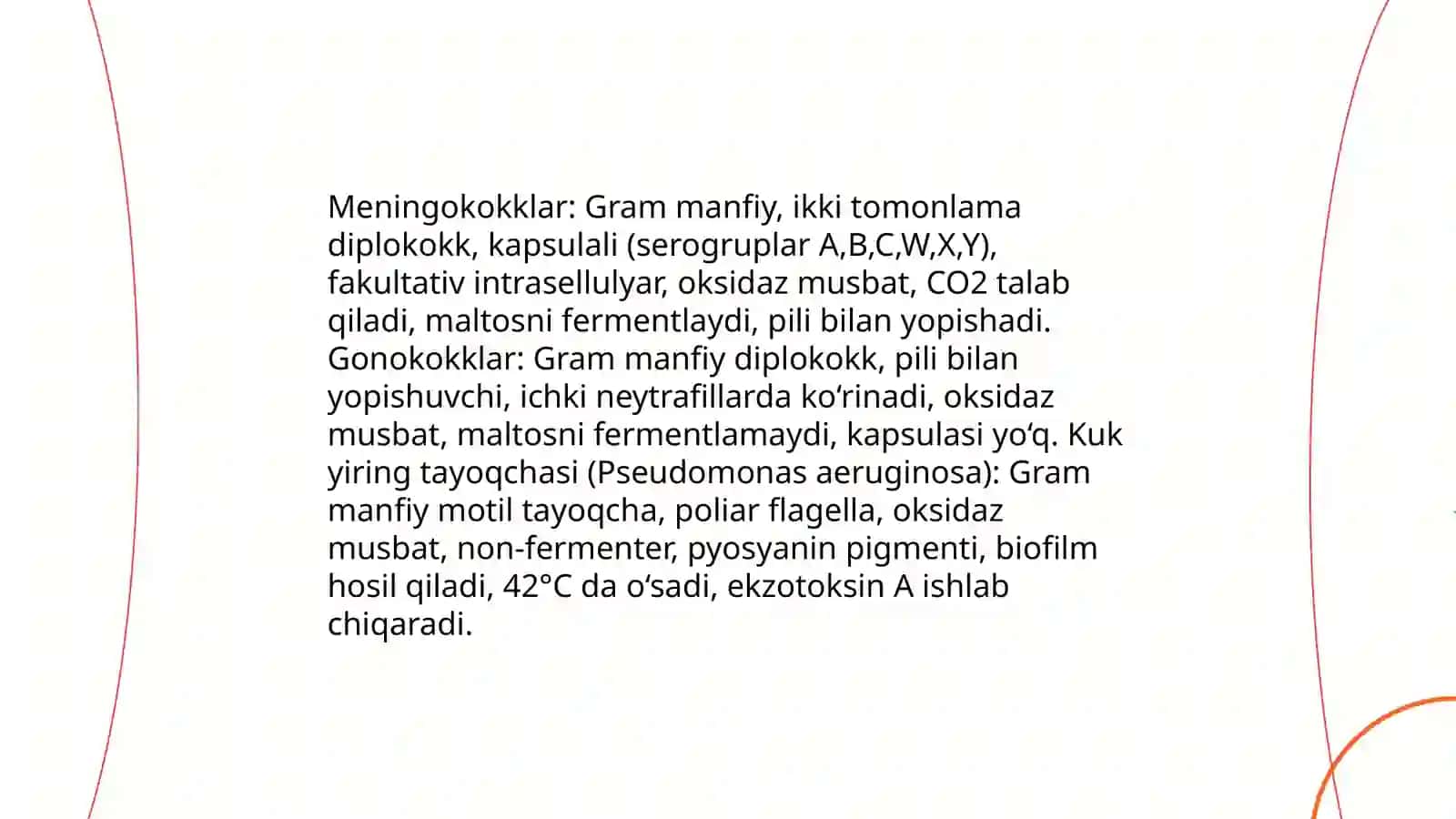 Yiringli-yalig'lanish kasalliklarini keltirib chiqaruvchi gramm manfiy mikroorganizmlar 3