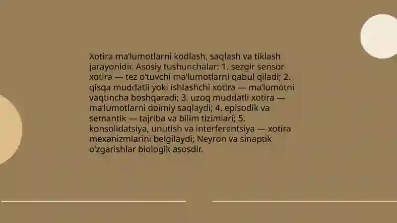 Xotira 3