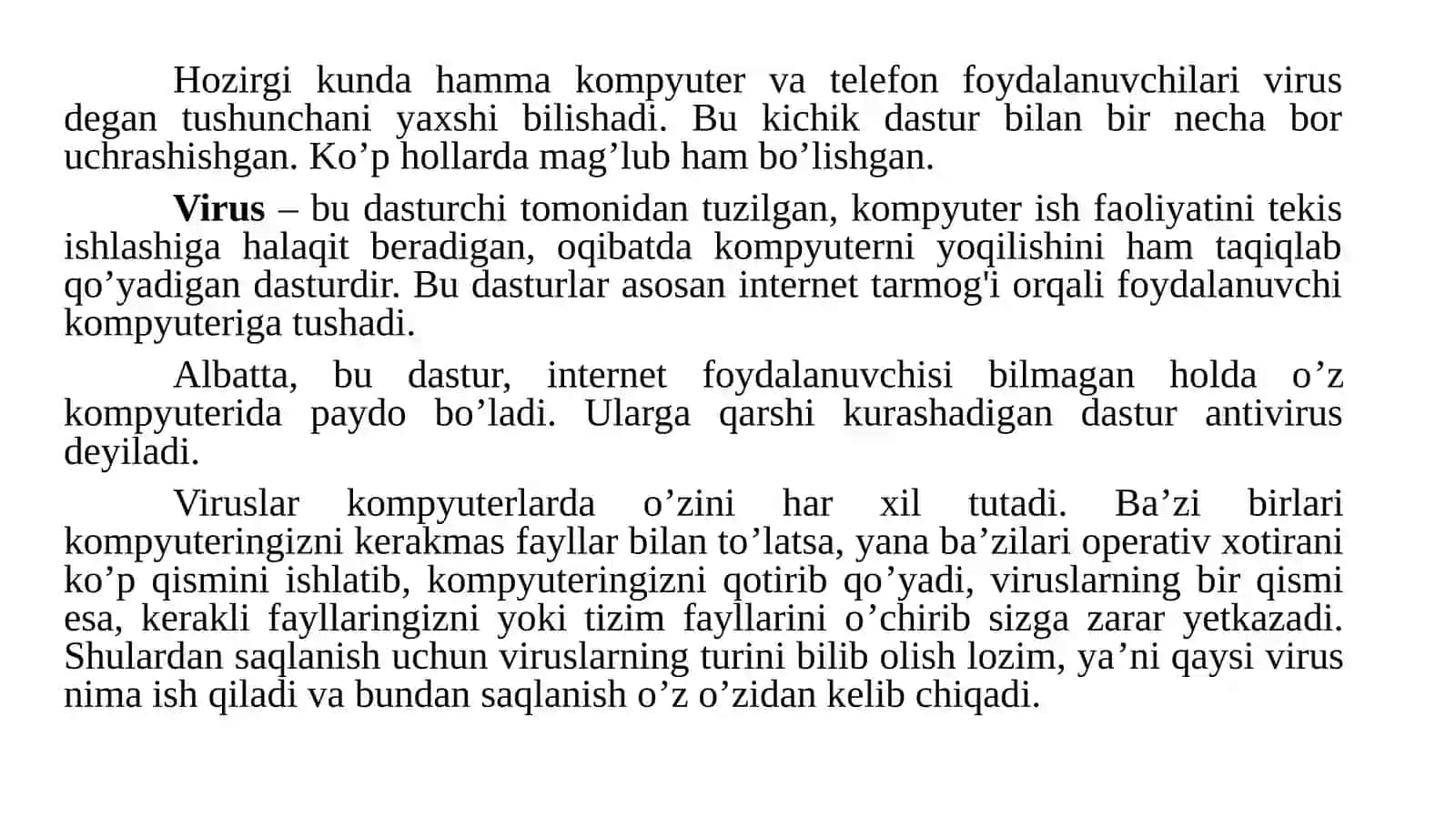 ZARARLI DASTURLAR VA ULARNING TURLARI 3
