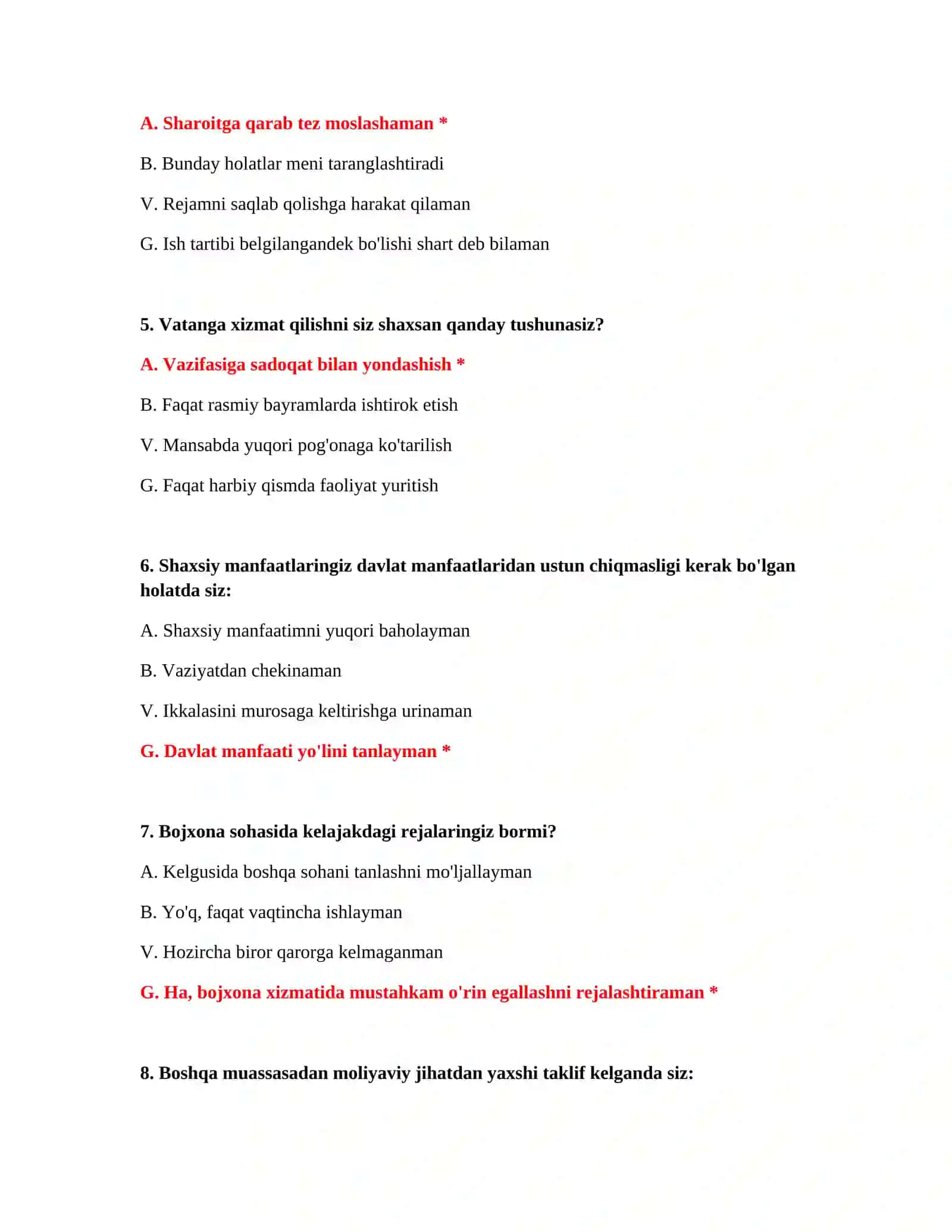 Bojxona test savollari 1000 ta 3