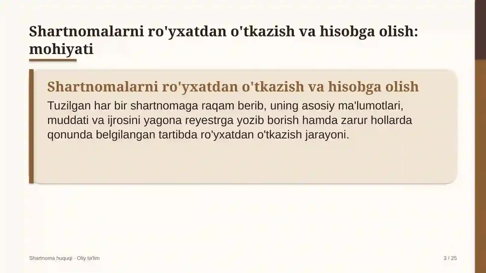 Blokcheyn loyihalarida shartnomalarni ro'yxatdan o'tkazish va hisobga olish 3