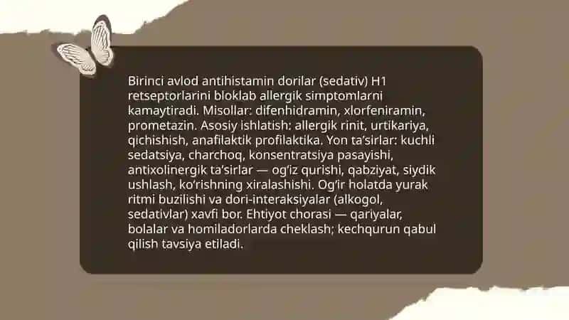 Antihistamin dorilar 3