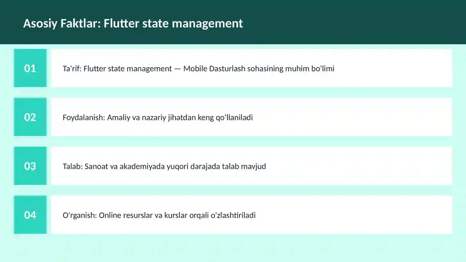 Flutter state management 3