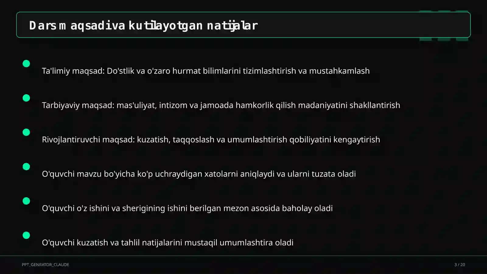 Sinf soati va tarbiyaviy tadbirlar 3
