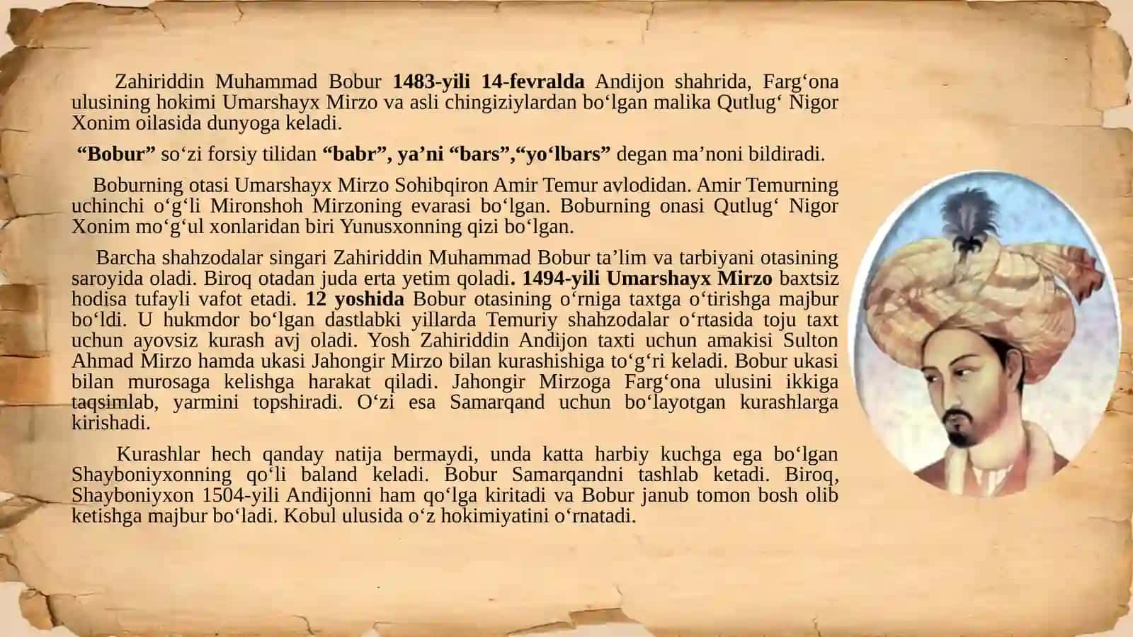 Zahiriddin Muhammad Bobur 3