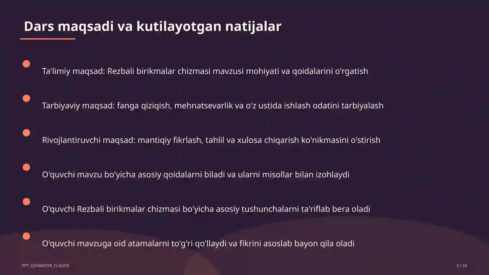 Rezbali birikmalar chizmasi (9-sinf) 3