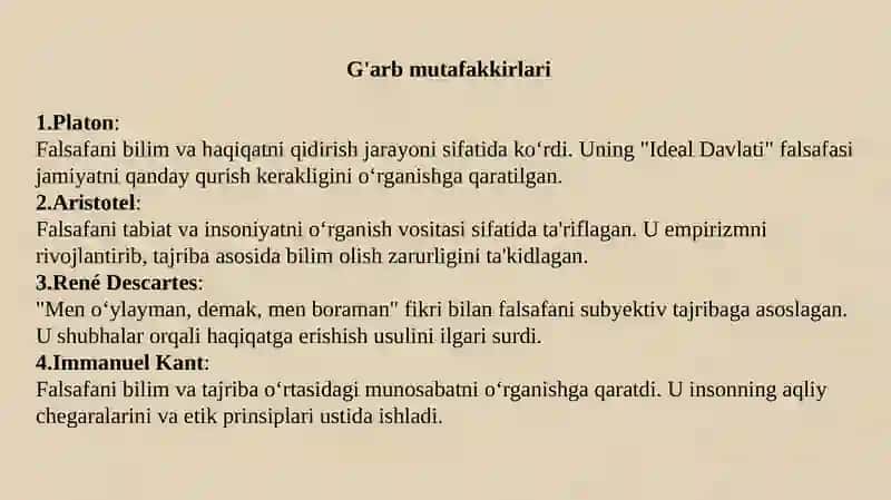 Falsafaning Mohiyati 3