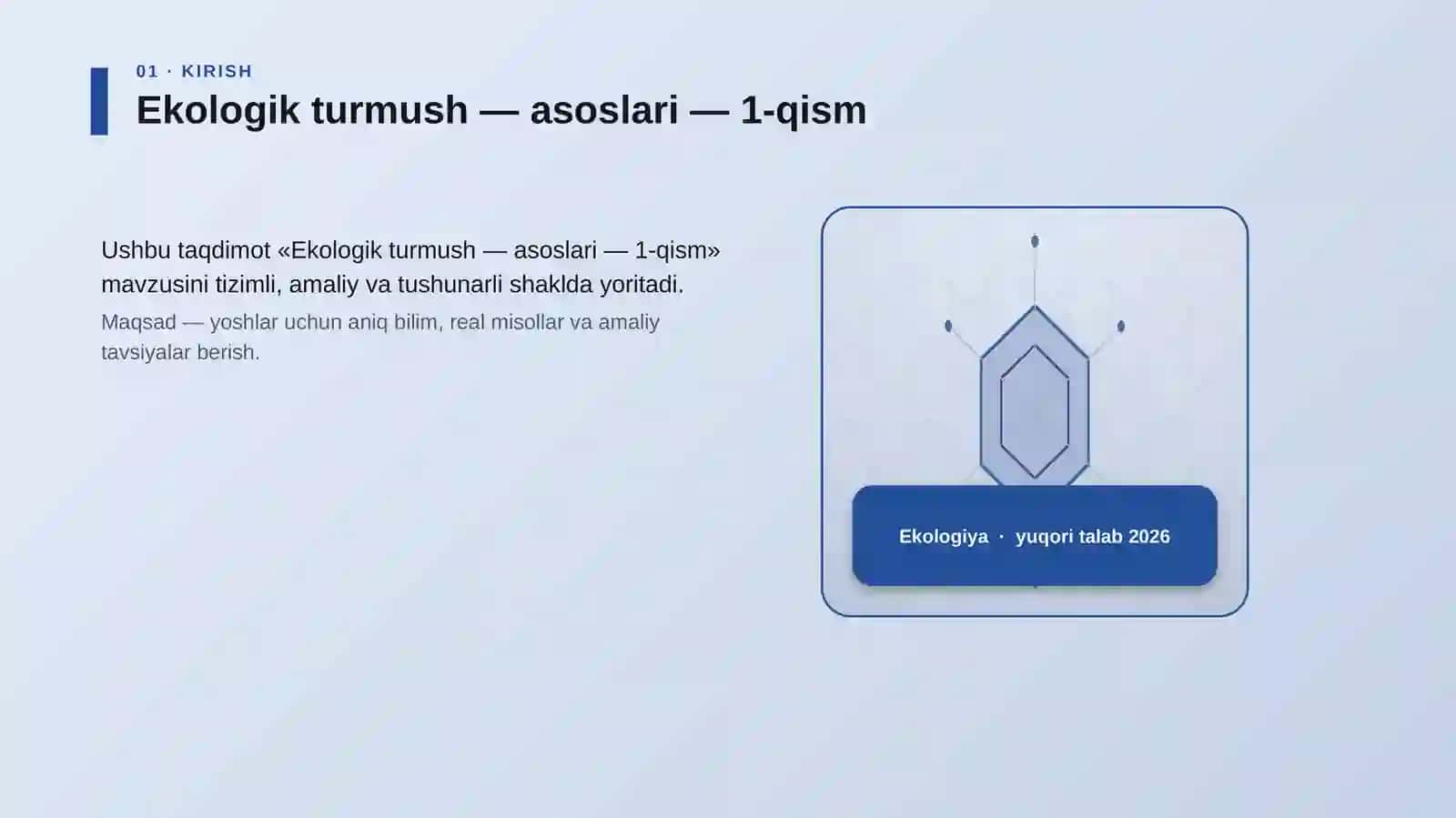 Ekologik turmush — asoslari — 1-qism 3