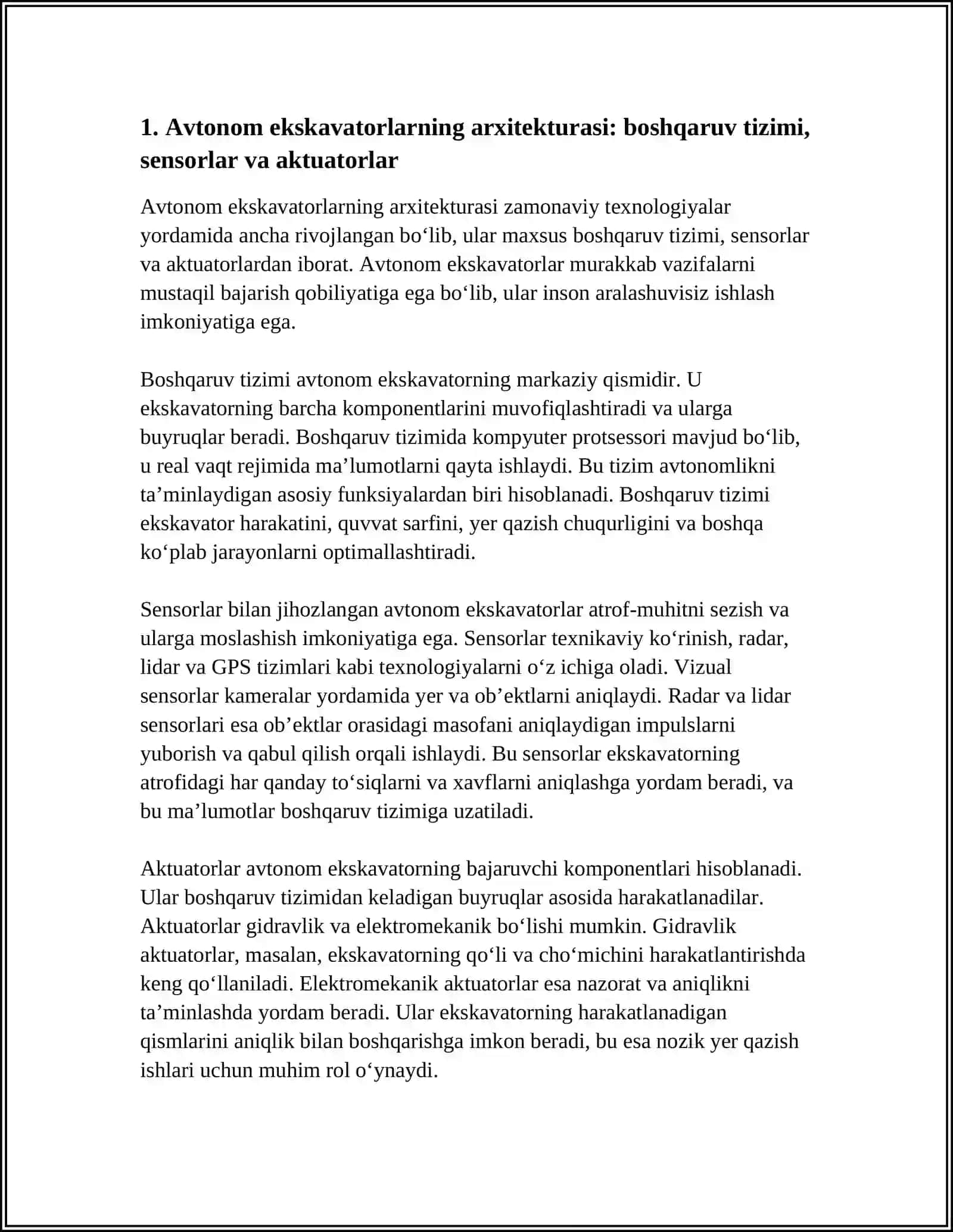 AVTONOM EKSKAVATORLAR:ISHLASH PRINSIPI VA AFZALLIKLARI 3