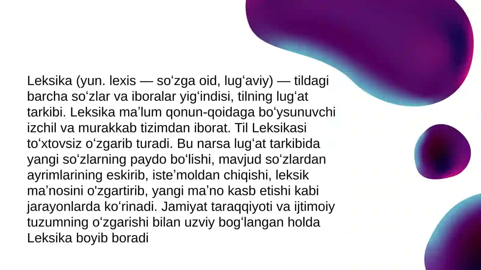 Oʻzbek tili leksikasi 3