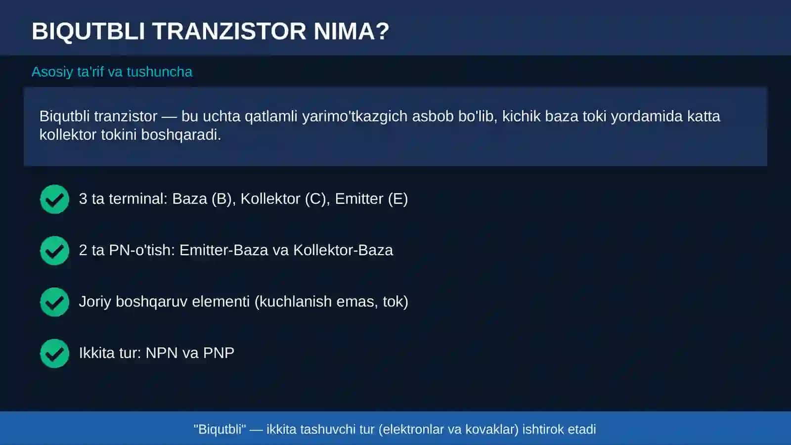 Biqutbli transiztorlar 3