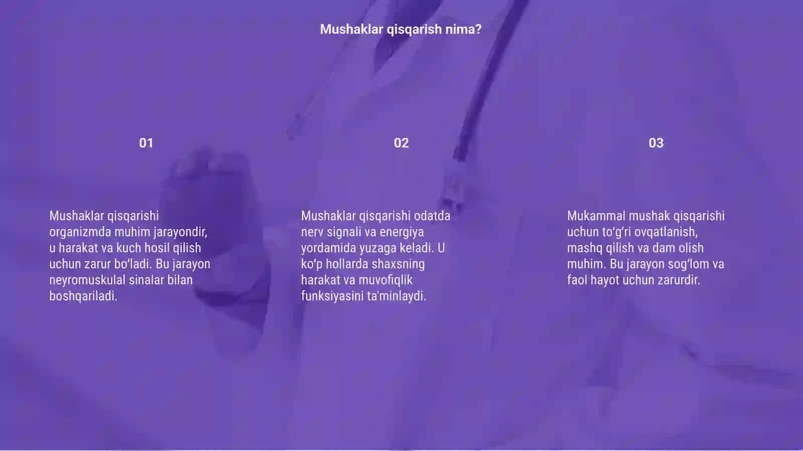 Mushaklar qisqarishi 3