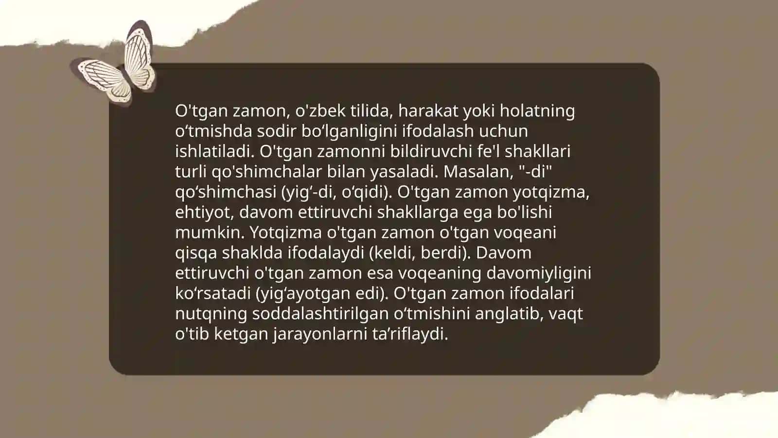 O'tgan zamon 3