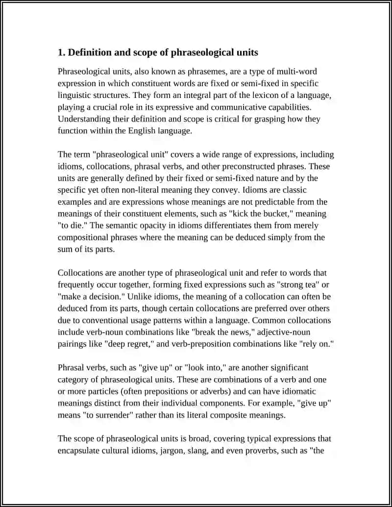 Phraseological Units Referat 3