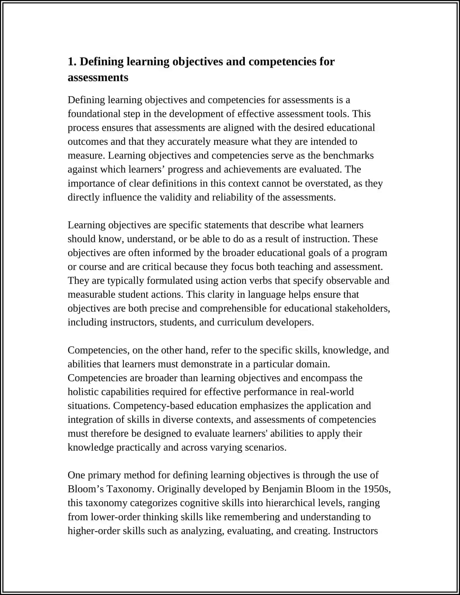 Theme: DEVELOPING ASSESSMENT TOOLS 3