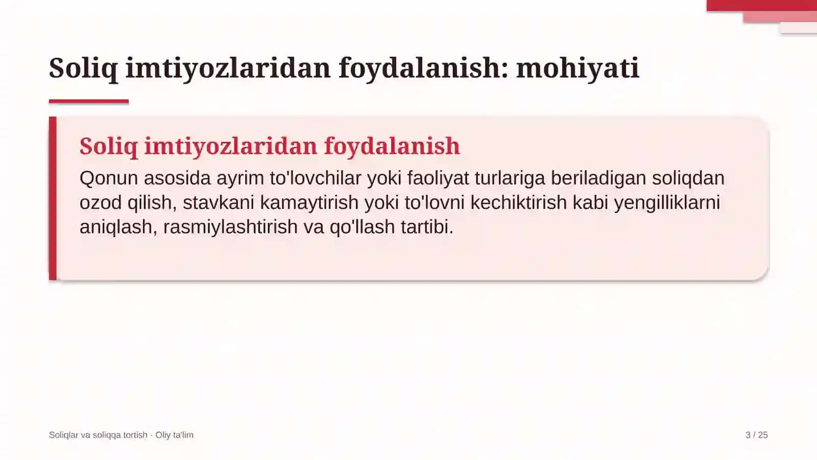 Elektron hujjat aylanishi tizimlarida soliq imtiyozlaridan foydalanish 3