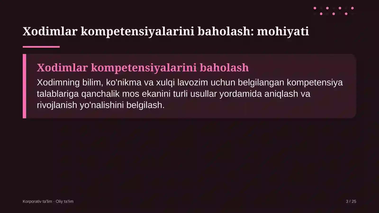 Akademik litseylarda xodimlarning kompetensiyalarini baholash 3
