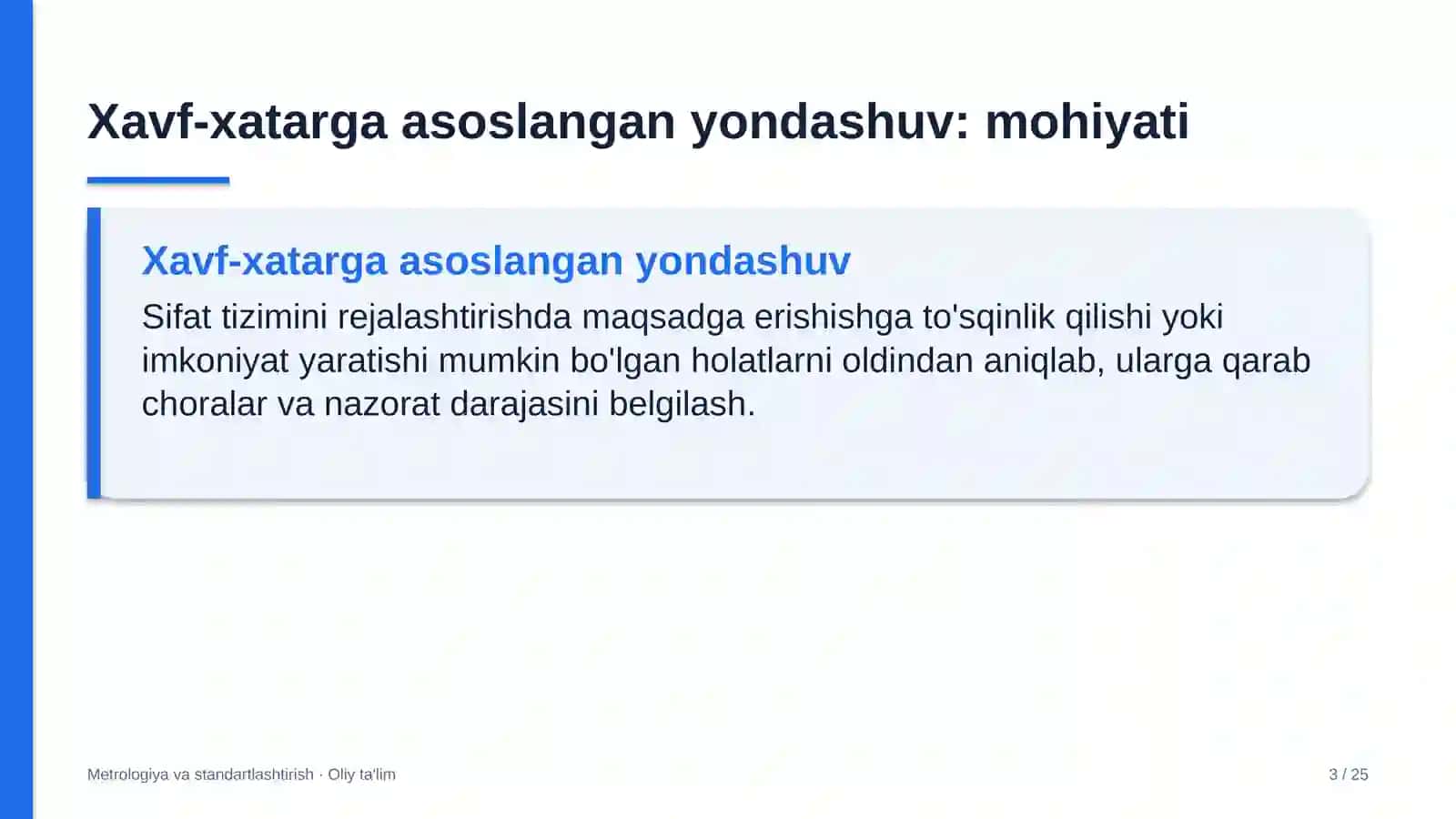 Hosting provayderlarida sifat menejmentida xavf-xatarga asoslangan yondashuv 3