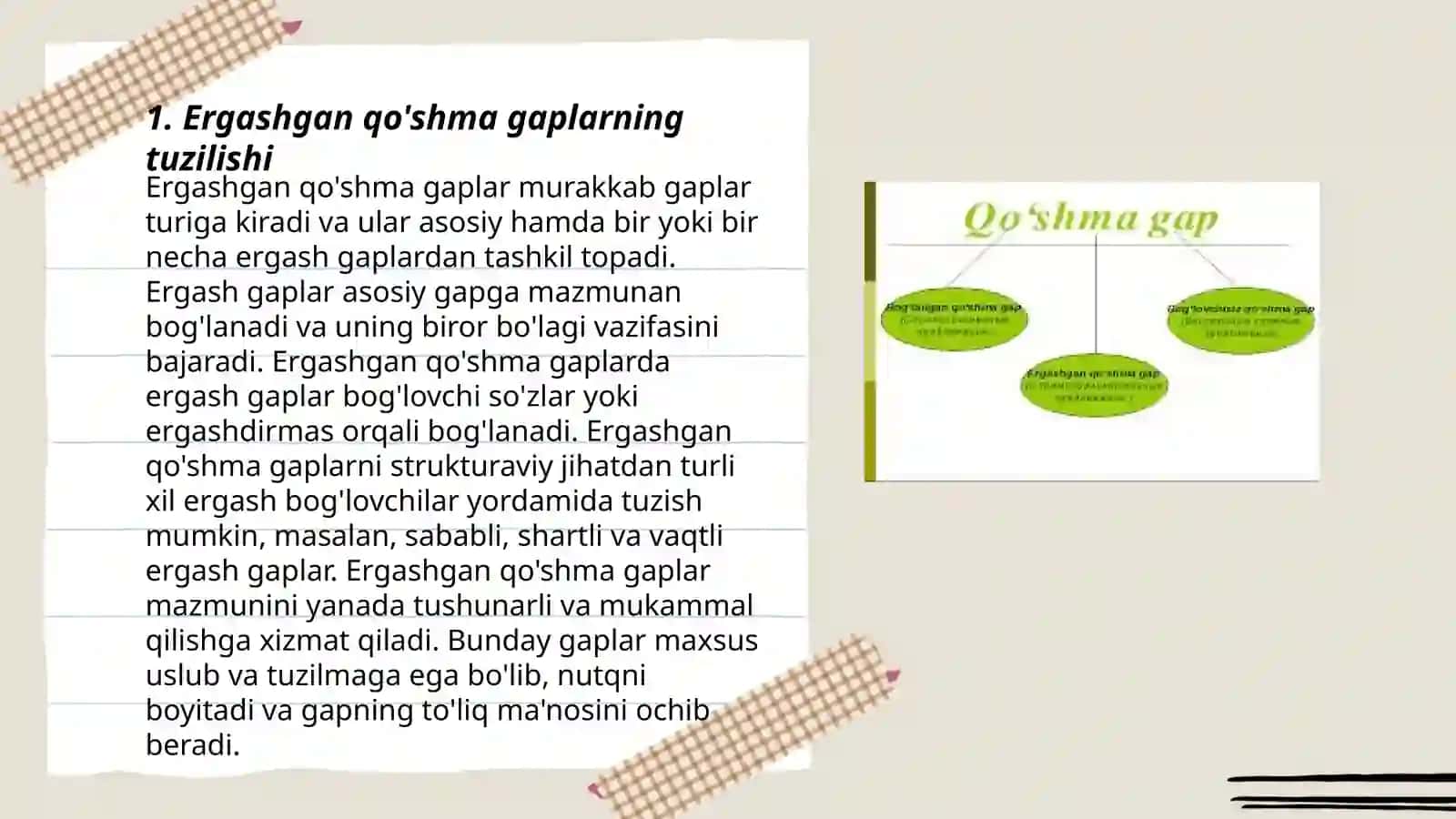 Ergashgan qo'shma gaplar 3