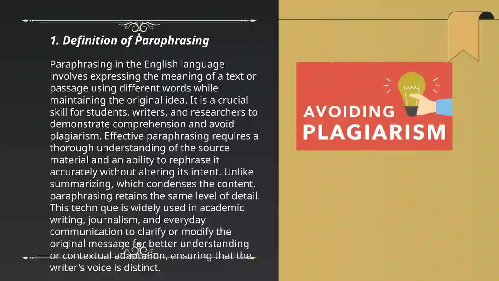 Paraphrasing and Plagiarism 3